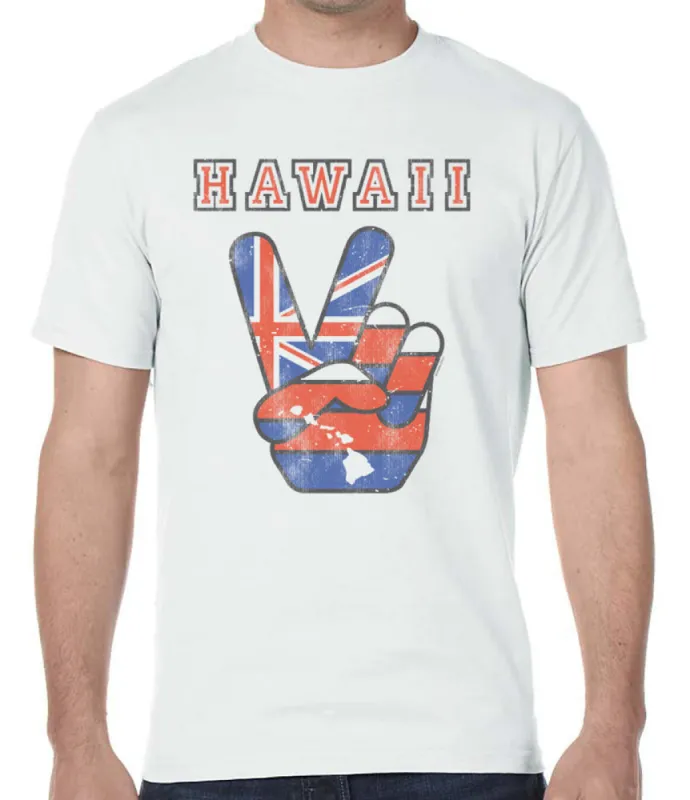 Hawaii Peace Sign T-Shirt sold by Malibu Shirts