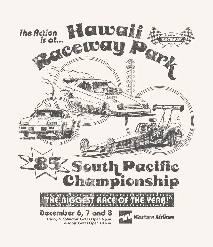 Hawaii Raceway Park 1985 T-Shirt sold by Malibu Shirts product image thumbnail 2