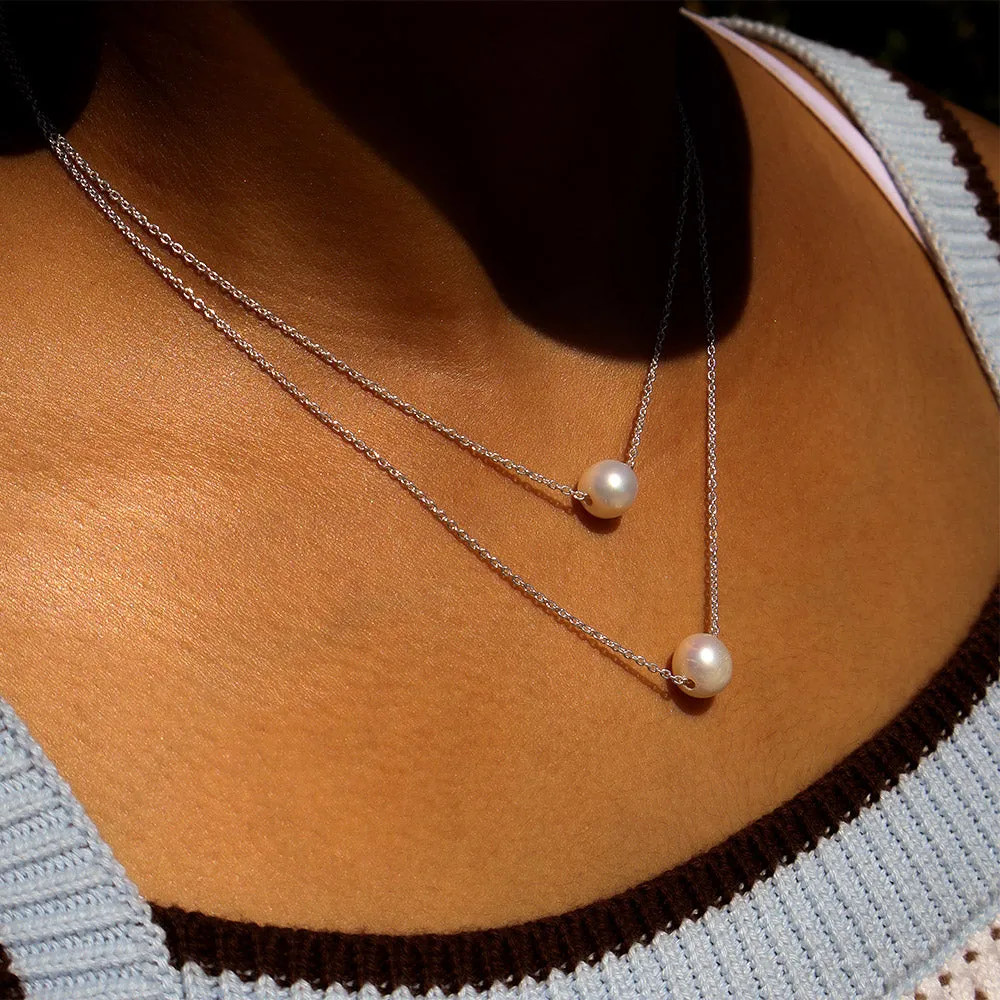 Leialoha 18" White Pearl Sterling Silver Necklace sold by Malibu Shirts product image thumbnail 2