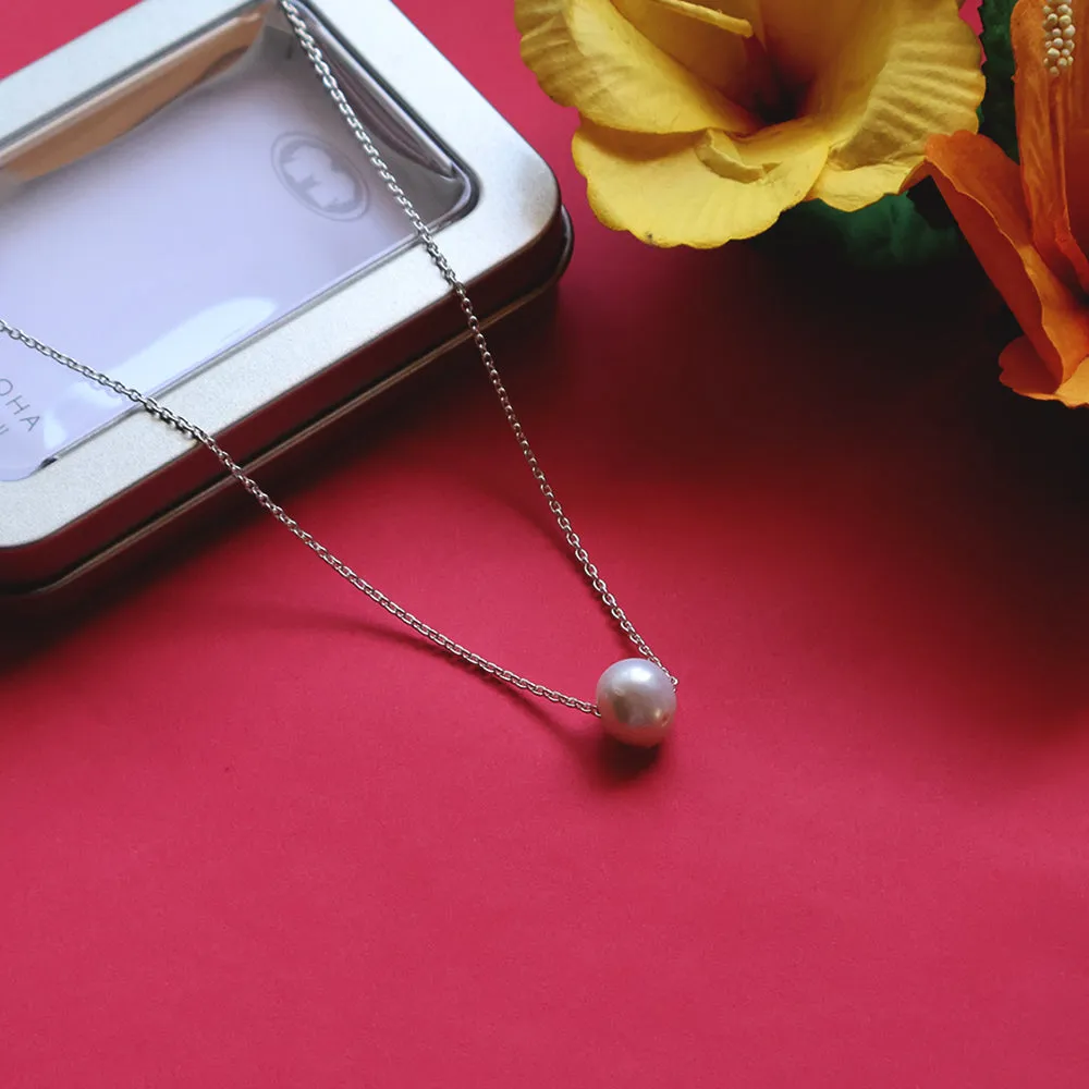 Leialoha 18" White Pearl Sterling Silver Necklace sold by Malibu Shirts