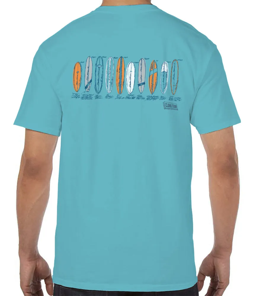 Clark Foam Color Sketch T-Shirt sold by Malibu Shirts