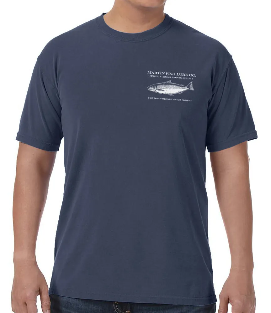 Martin Salmon Lures Vintage Label T-Shirt sold by Malibu Shirts product image thumbnail 3