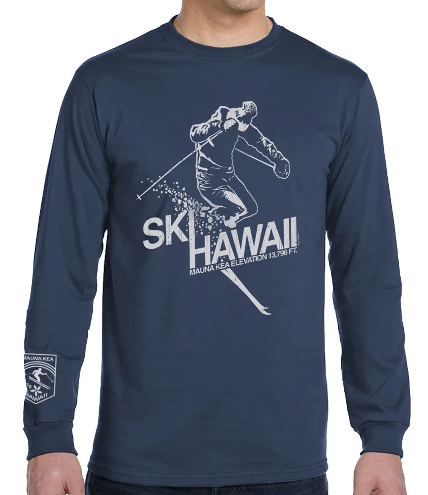 Ski Hawaii Long Sleeve T-Shirt sold by Malibu Shirts
