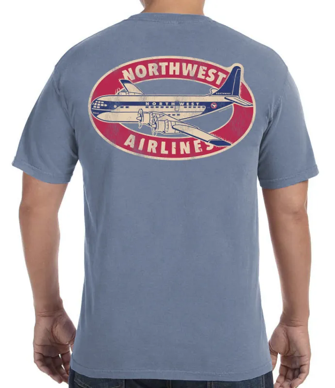 Northwest Air Stratocruiser Retro T-Shirt sold by Malibu Shirts