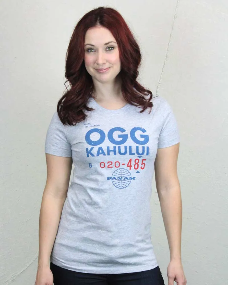 Pan Am OGG Ticket Women's Shirt sold by Malibu Shirts