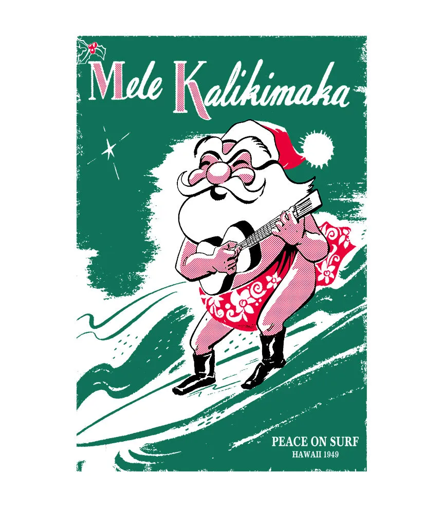 Surfing Santa 49 Long Sleeve T-Shirt sold by Malibu Shirts product image thumbnail 2