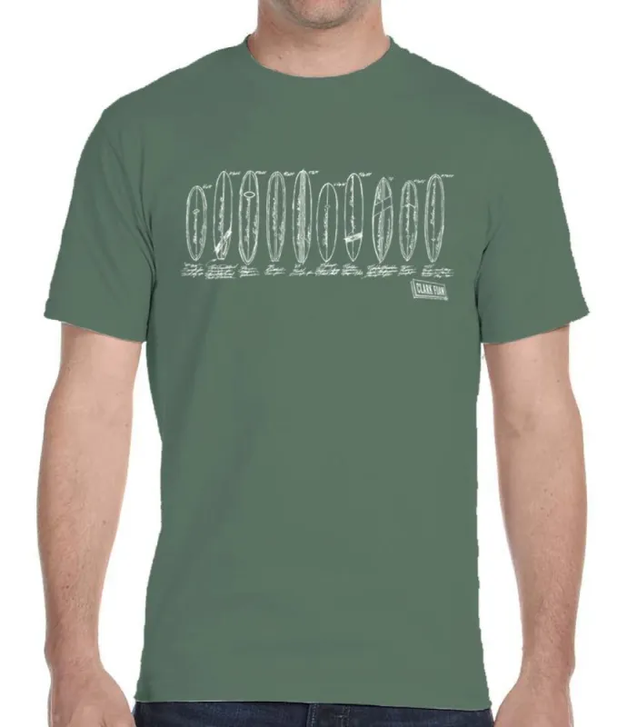 Clark Foam Surfboards Men's Shirt made by Malibu Shirts