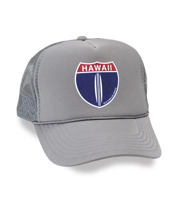Hi Hwy 1 Foam Trucker Hat sold by Malibu Shirts