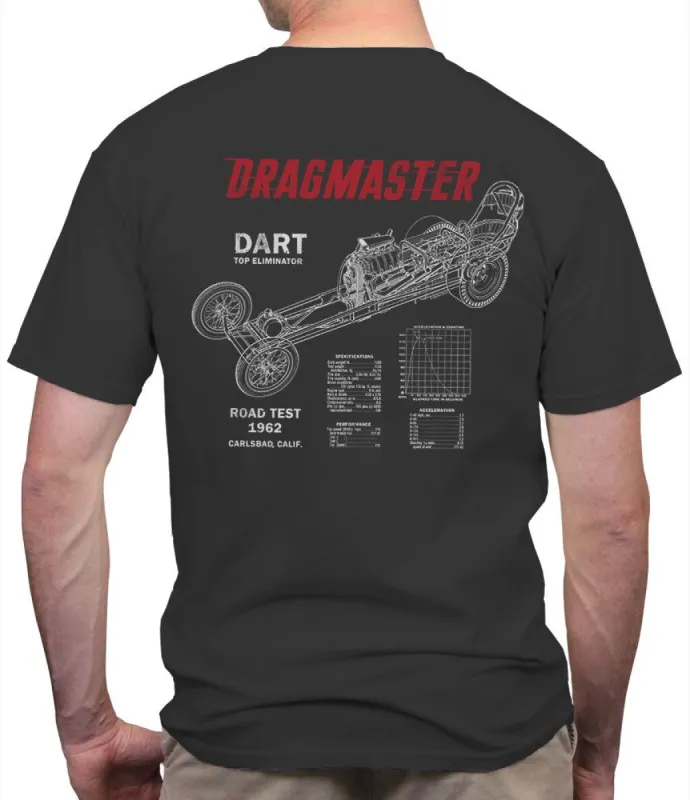 Dragmaster Dart 1962 Road Test T-Shirt sold by Malibu Shirts