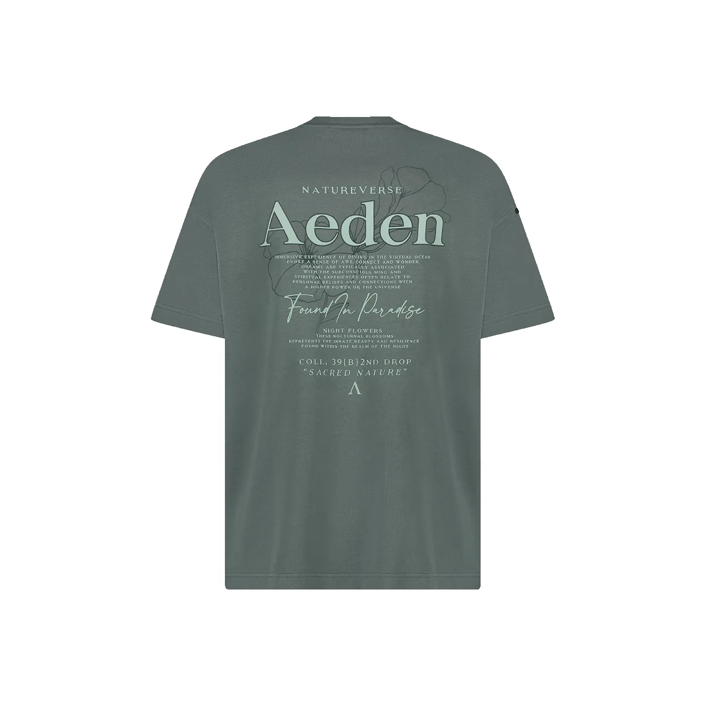 Marshall Tee | Grey/Blue sold by Aeden Official