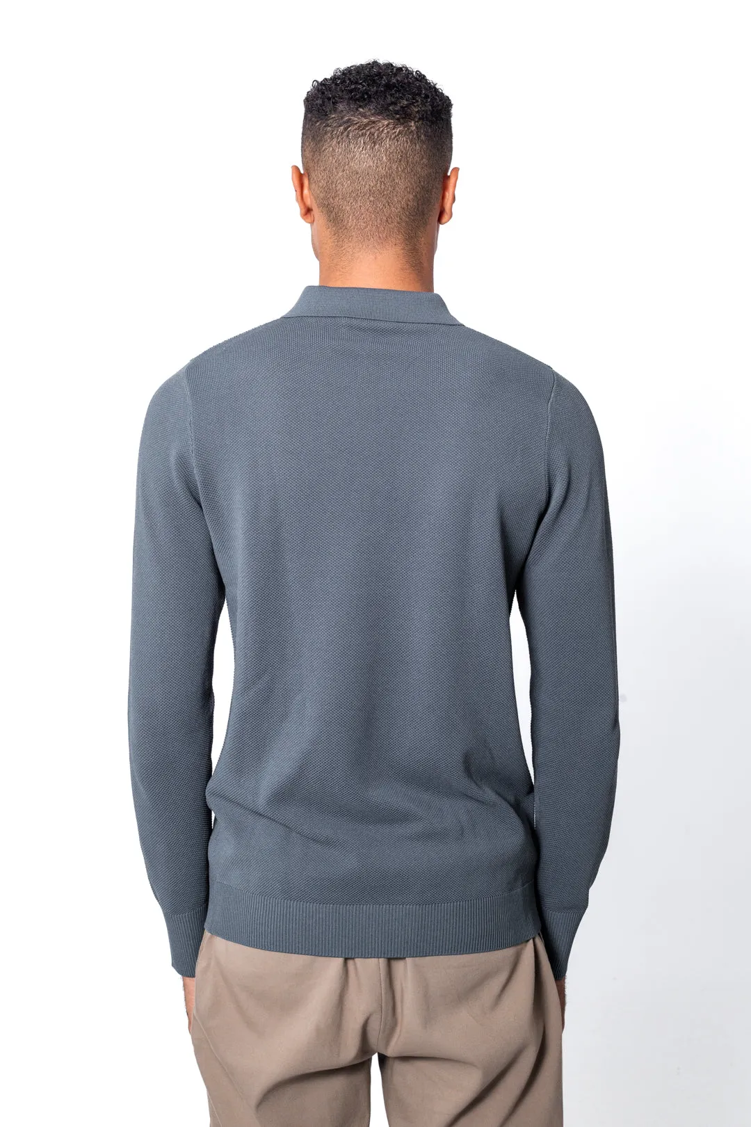 Donnel knit | Grey/Blue sold by Aeden Official product image thumbnail 4