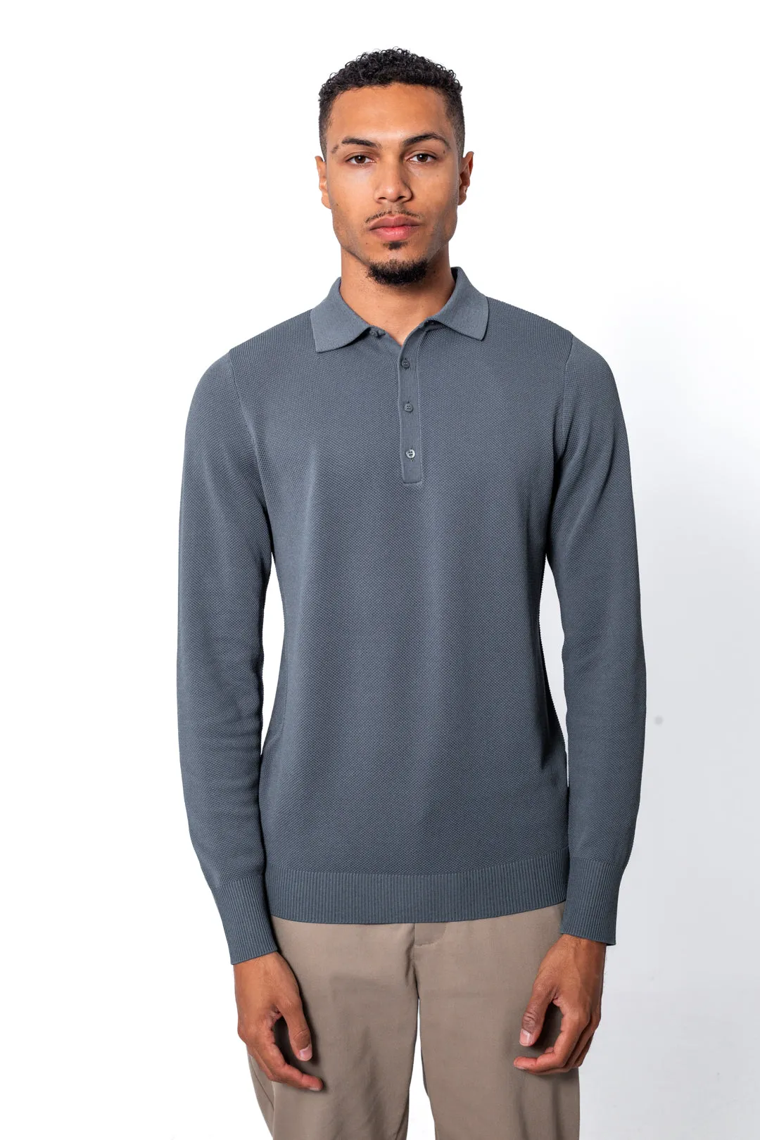 Donnel knit | Grey/Blue sold by Aeden Official product image thumbnail 3