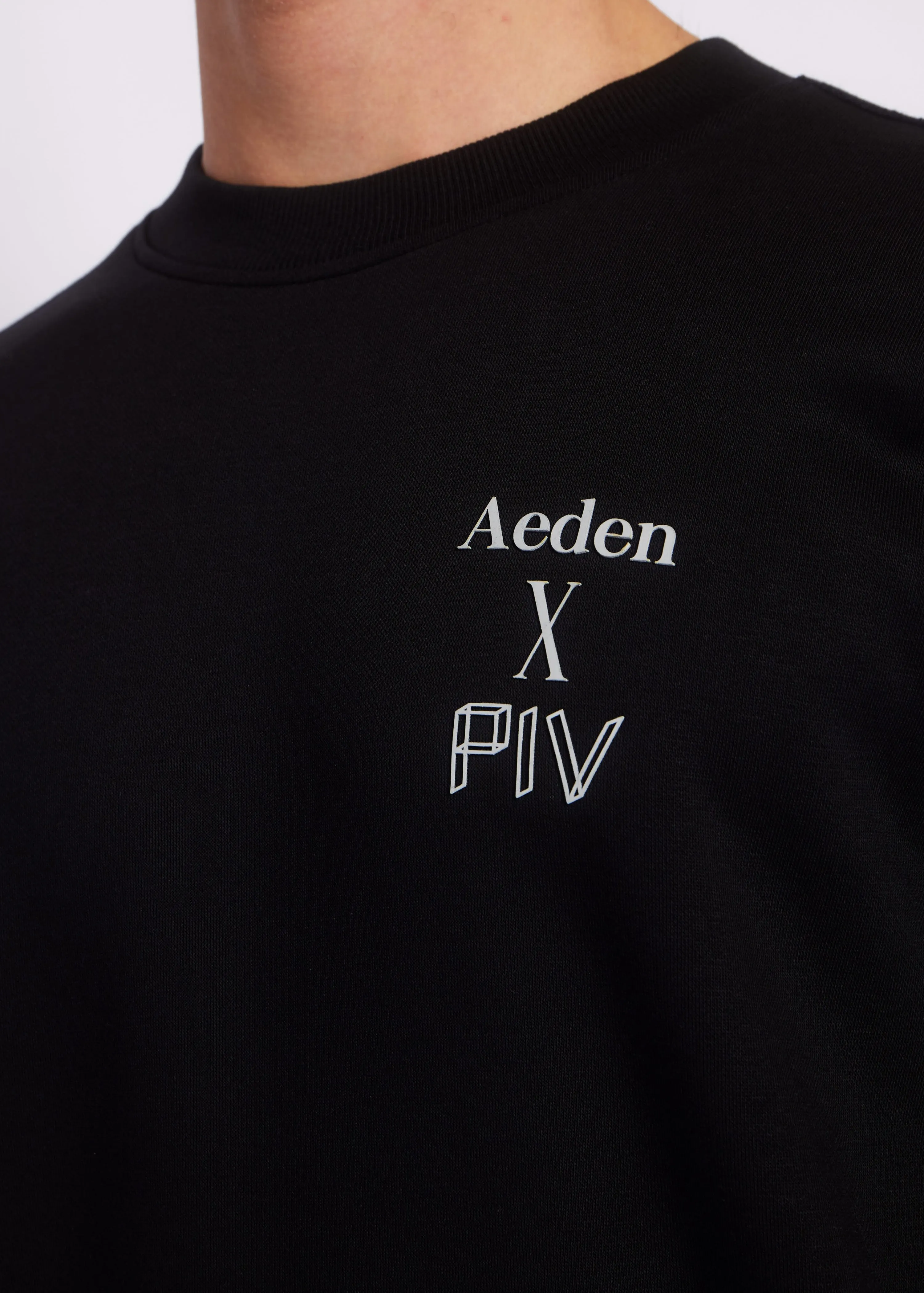AEDEN x PIV Crewneck | Black sold by Aeden Official product image thumbnail 4