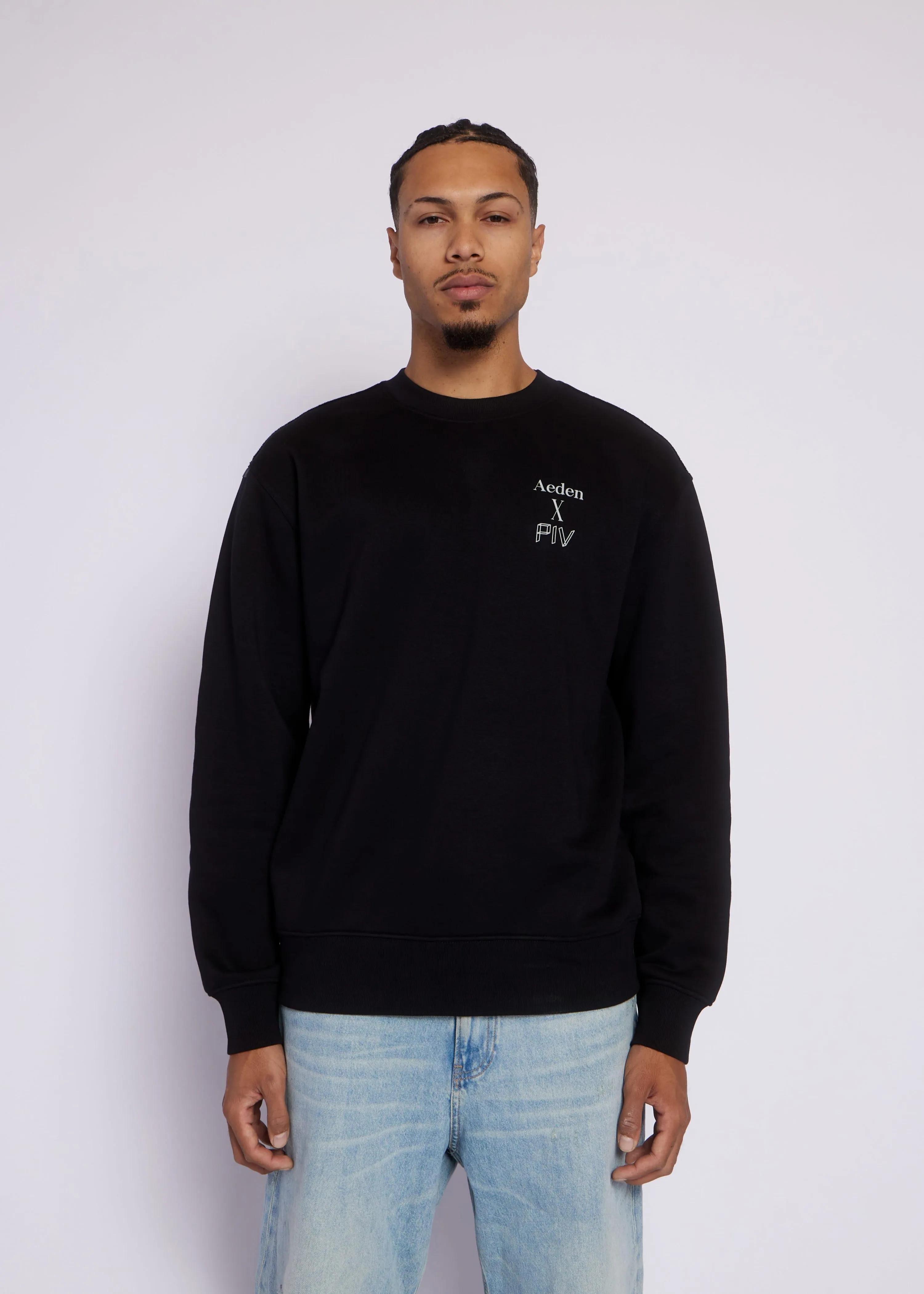 AEDEN x PIV Crewneck | Black sold by Aeden Official product image thumbnail 2