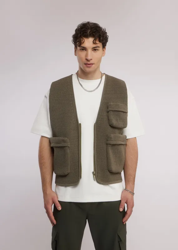 Bowie Vest | Vetiver made by Aeden Official