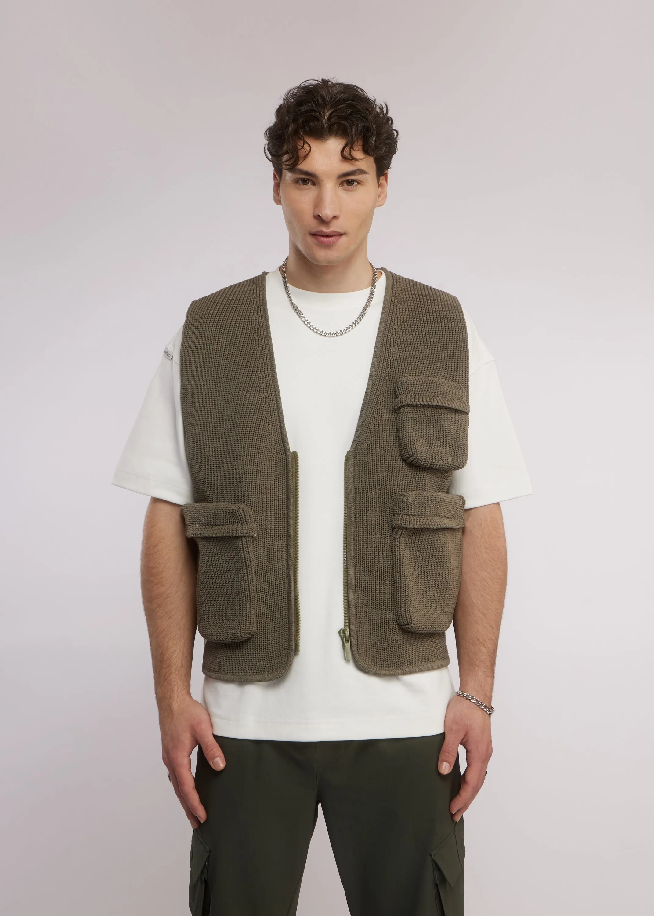 Bowie Vest | Vetiver sold by Aeden Official