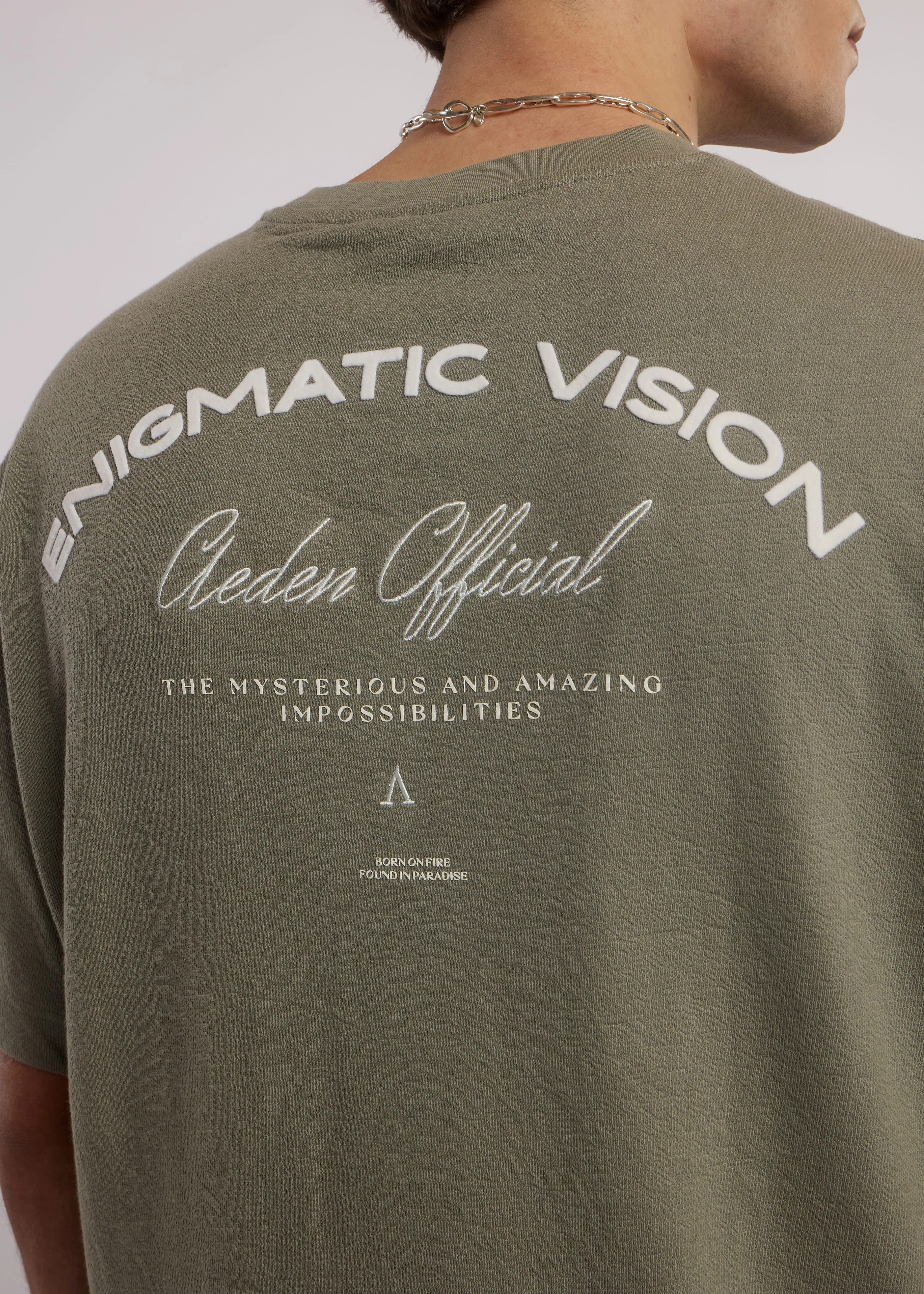 Rodrigo Tee | Vetiver sold by Aeden Official product image thumbnail 3