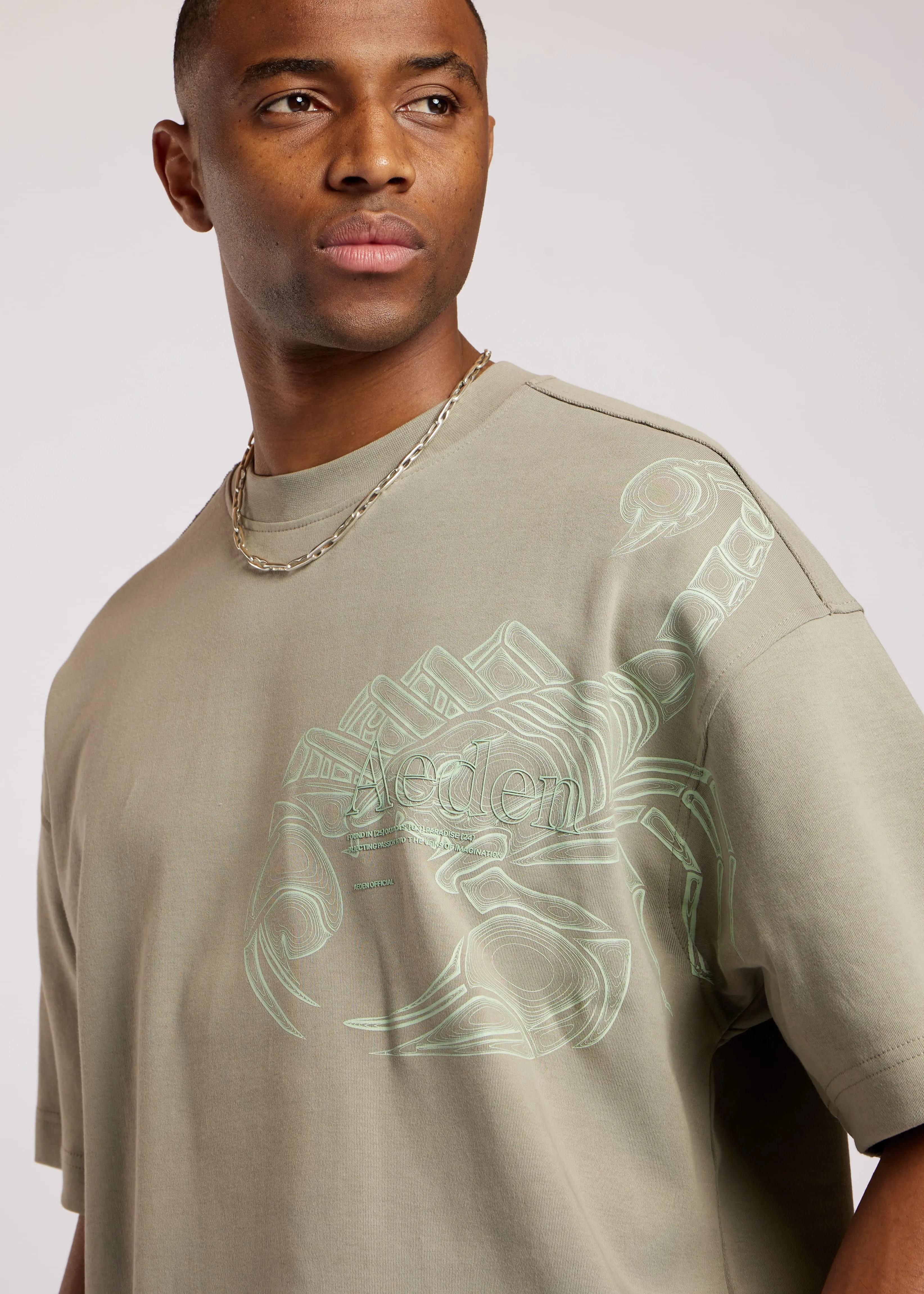 Merida Tee | Vetiver sold by Aeden Official product image thumbnail 3