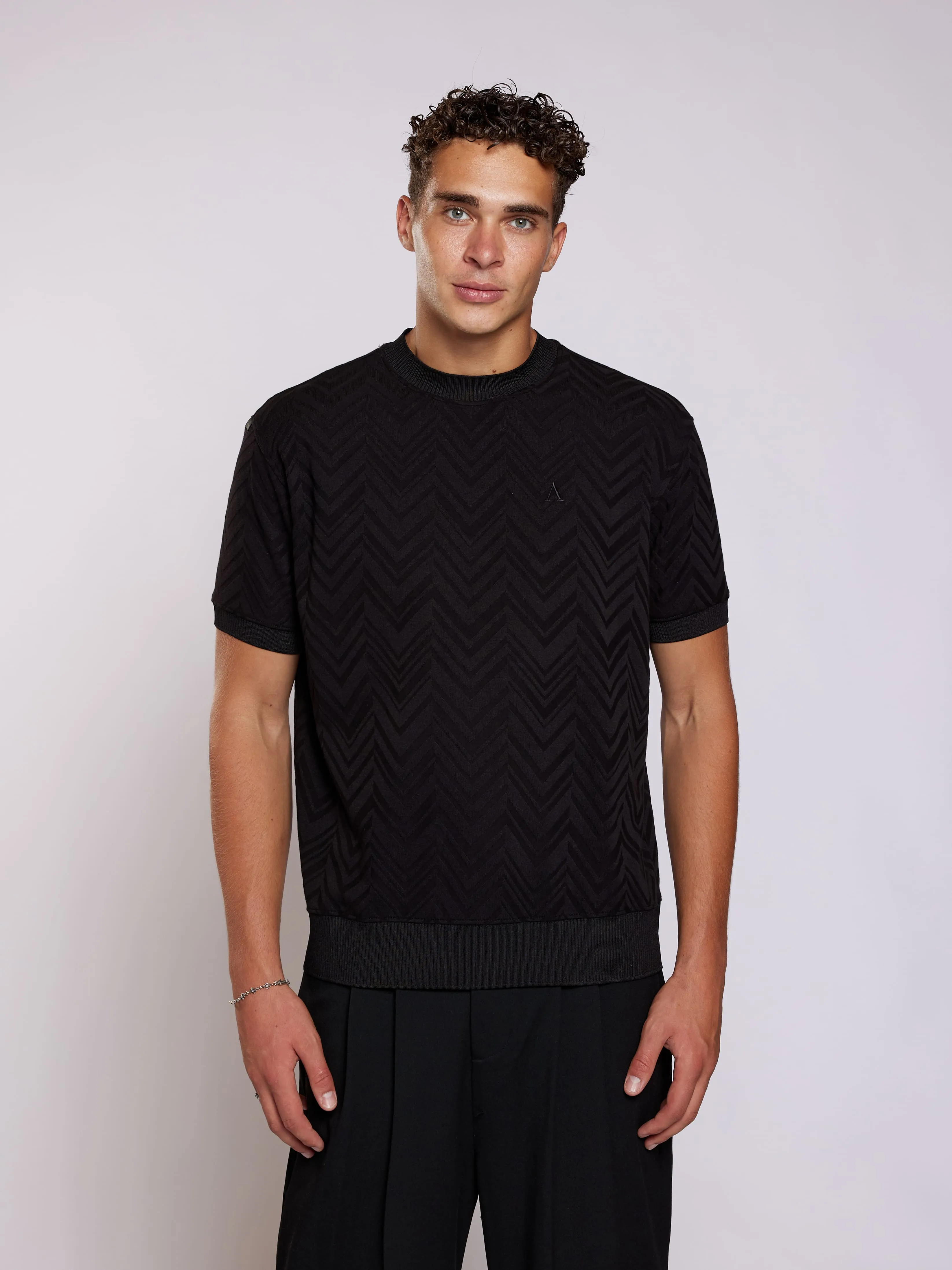 Silver Tee | Black sold by Aeden Official