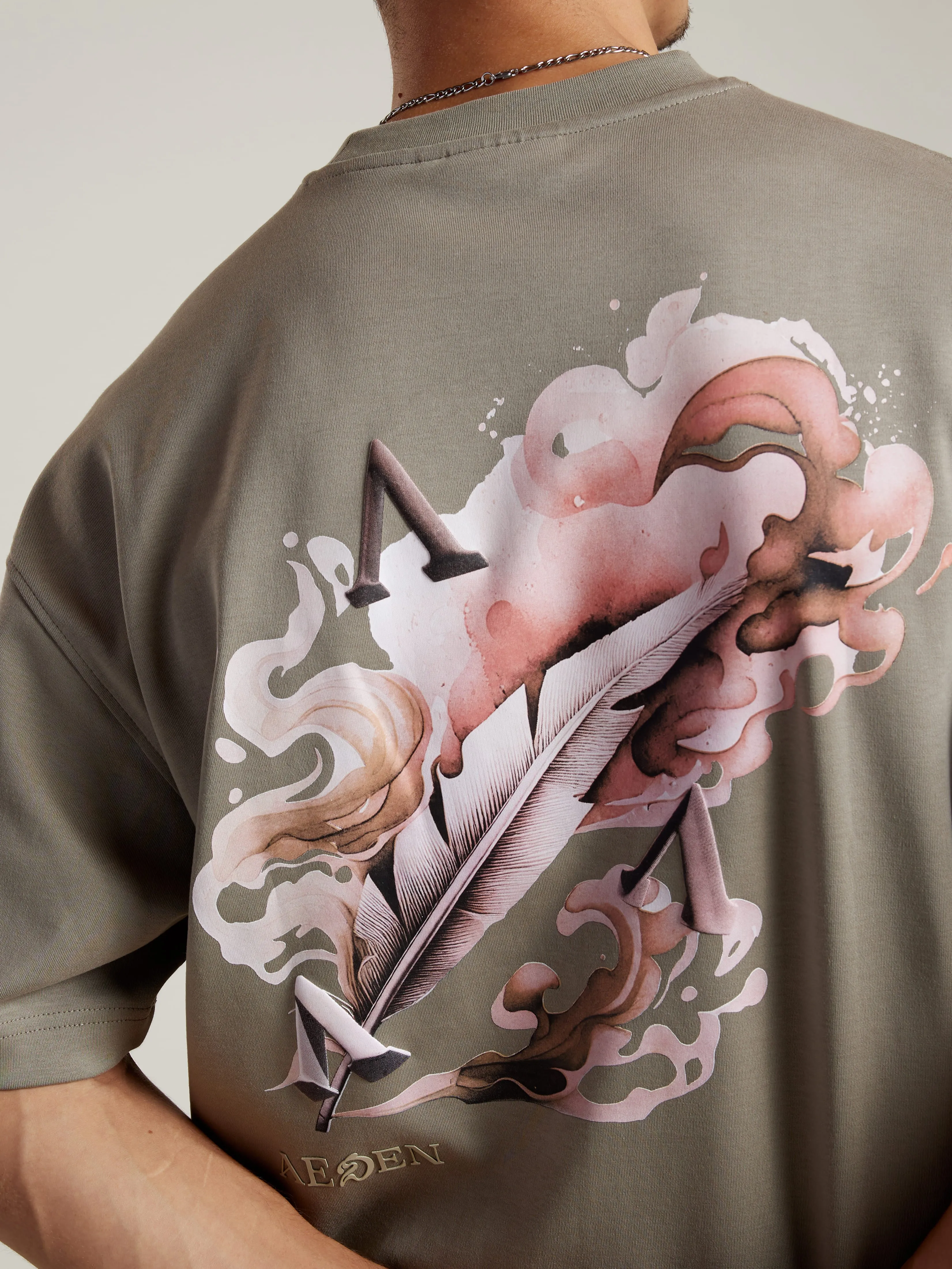 Raphaël Tee | Vetiver sold by Aeden Official product image thumbnail 3