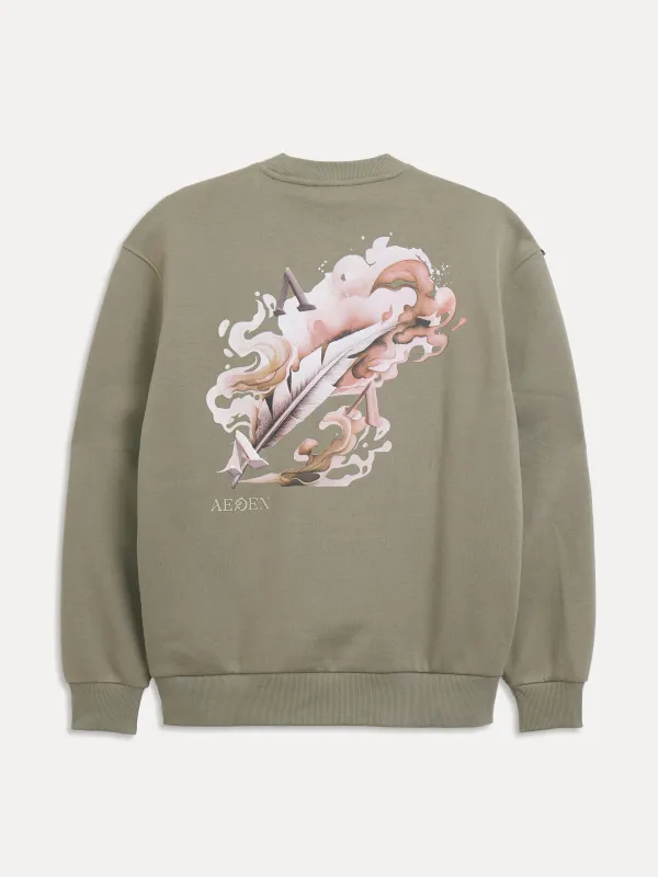 Maëlo Sweatshirt | Vetiver made by Aeden Official
