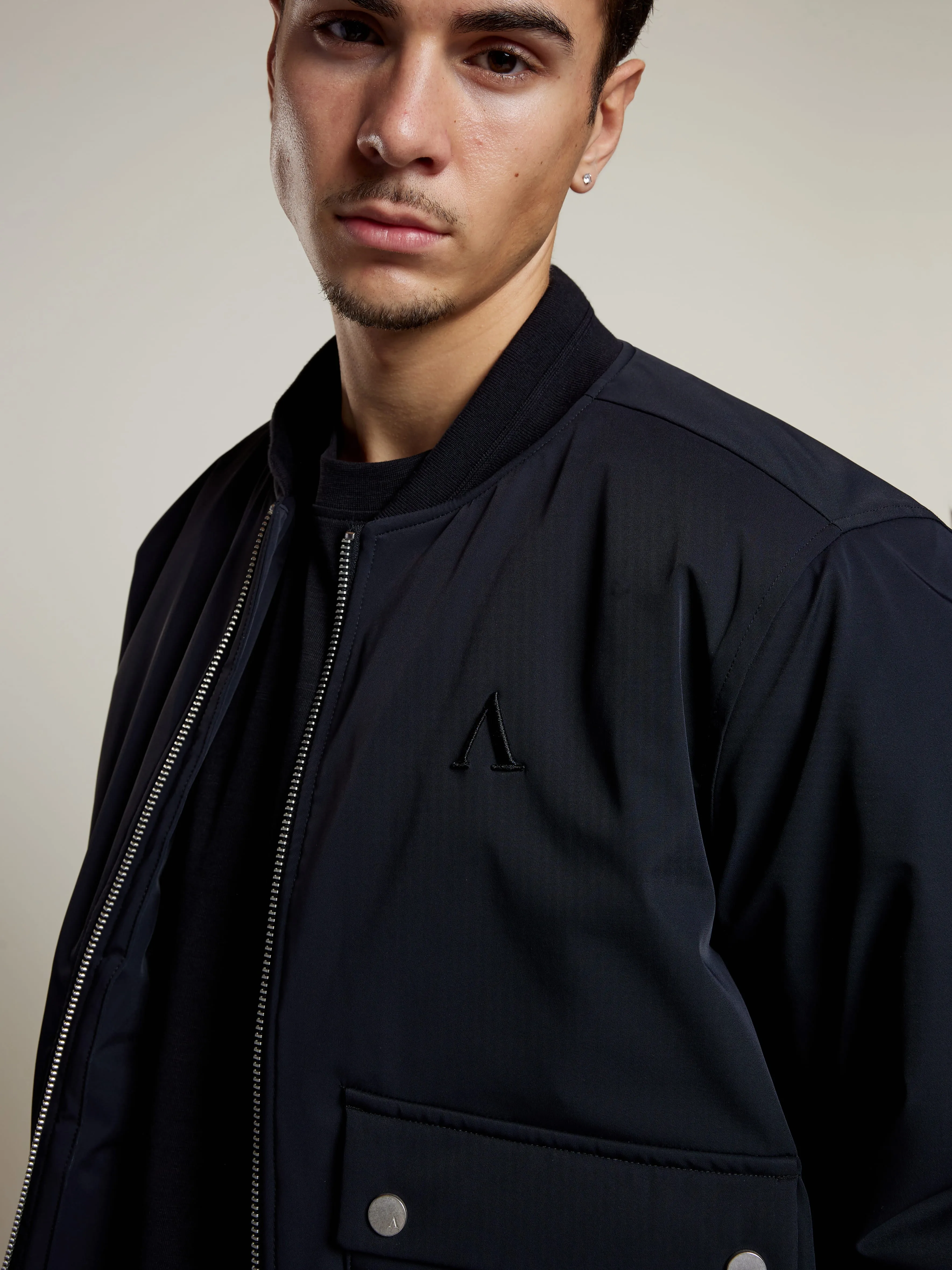 Darnel Bomber Jacket | Black sold by Aeden Official product image thumbnail 3