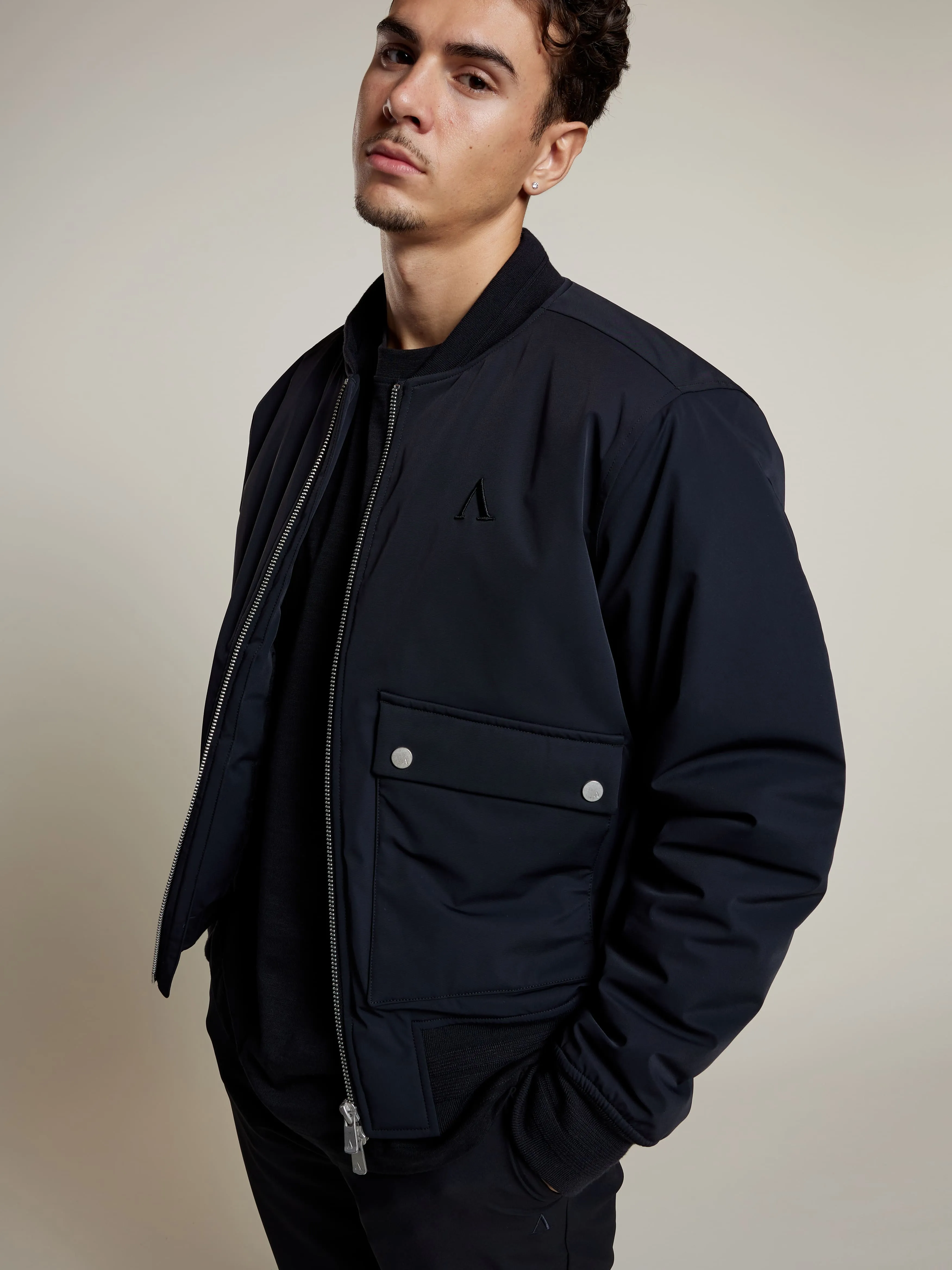 Darnel Bomber Jacket | Black sold by Aeden Official product image thumbnail 5