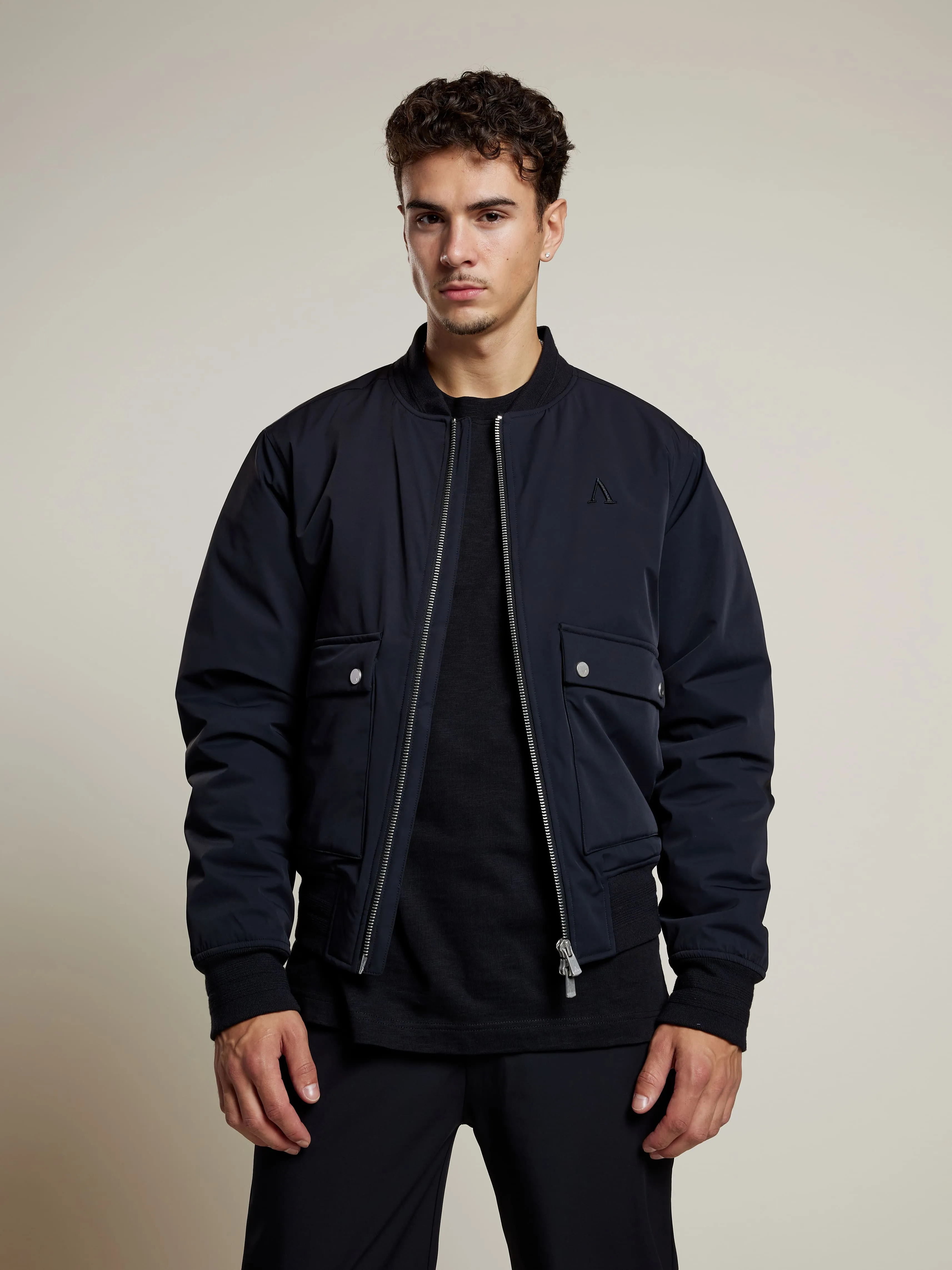 Darnel Bomber Jacket | Black sold by Aeden Official