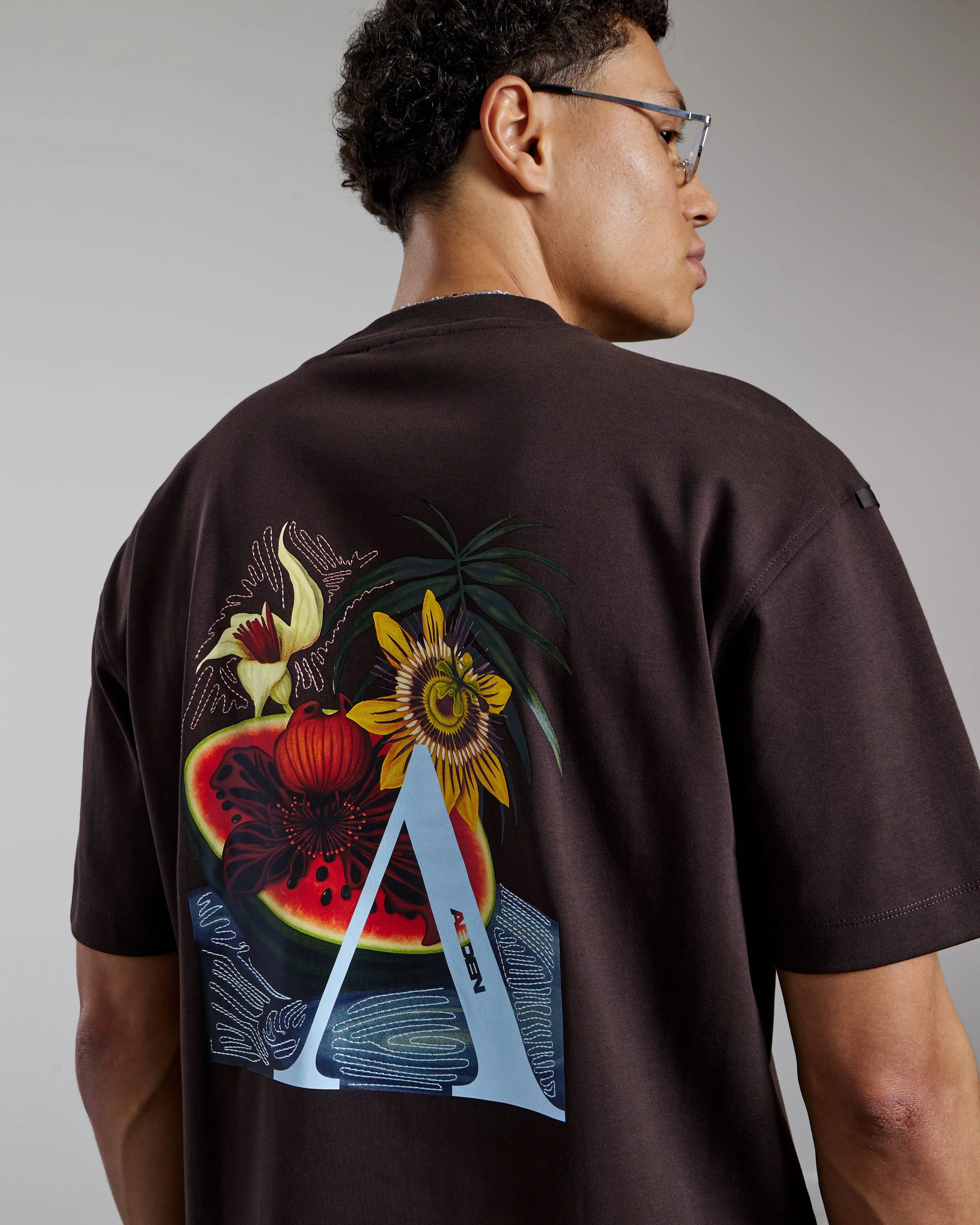 Malone Tee | Ganache sold by Aeden Official product image thumbnail 3