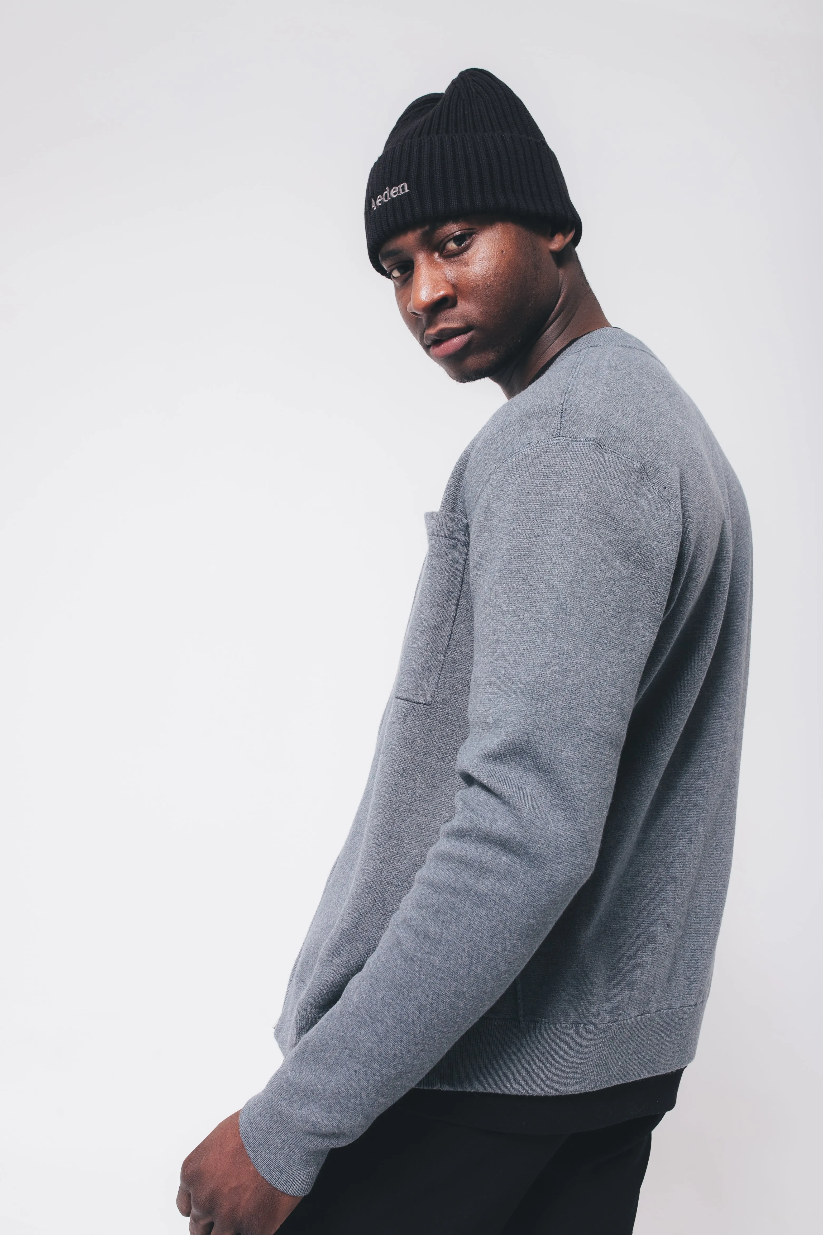 Zev Knit | Grey/Blue sold by Aeden Official product image thumbnail 5