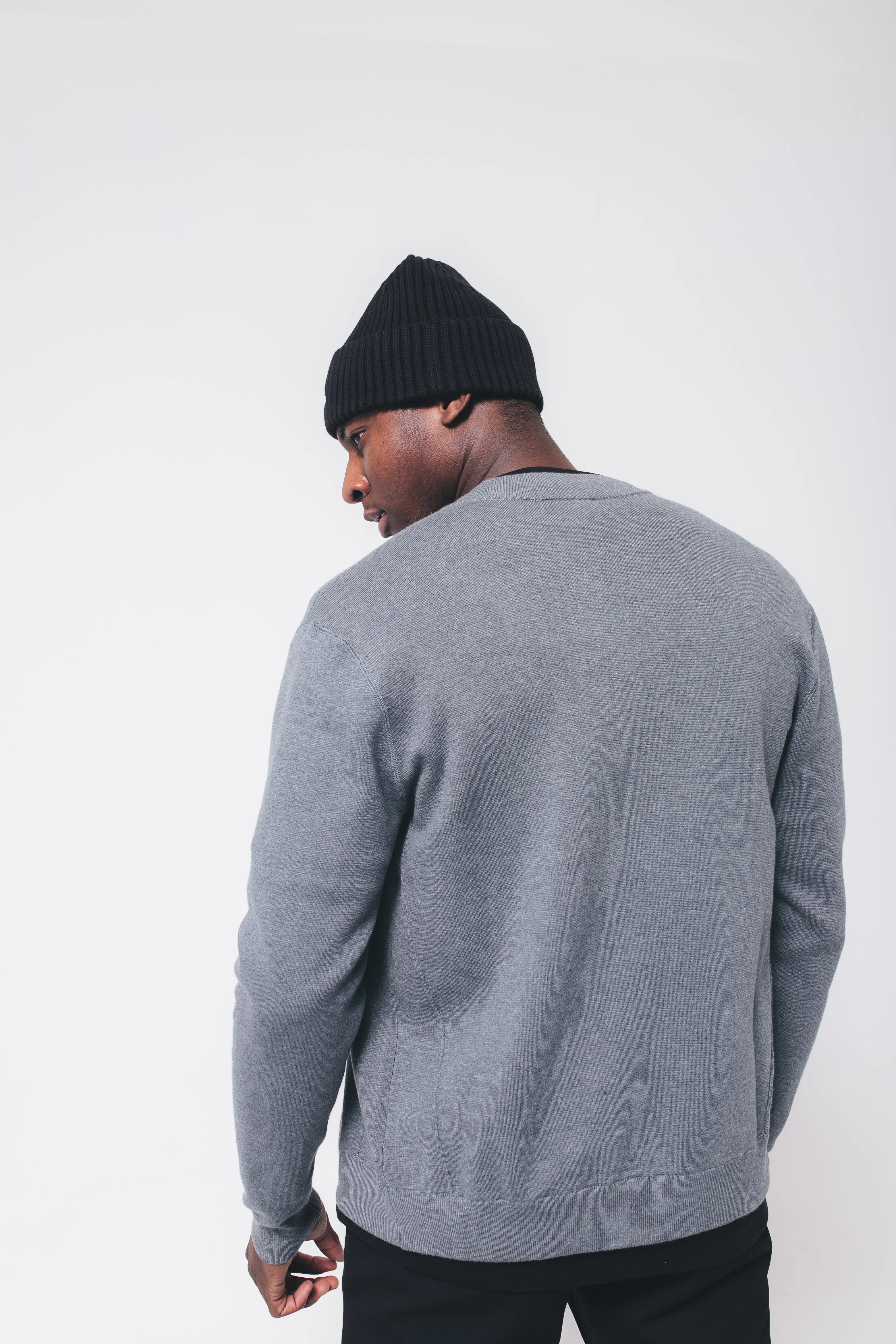 Zev Knit | Grey/Blue sold by Aeden Official product image thumbnail 4