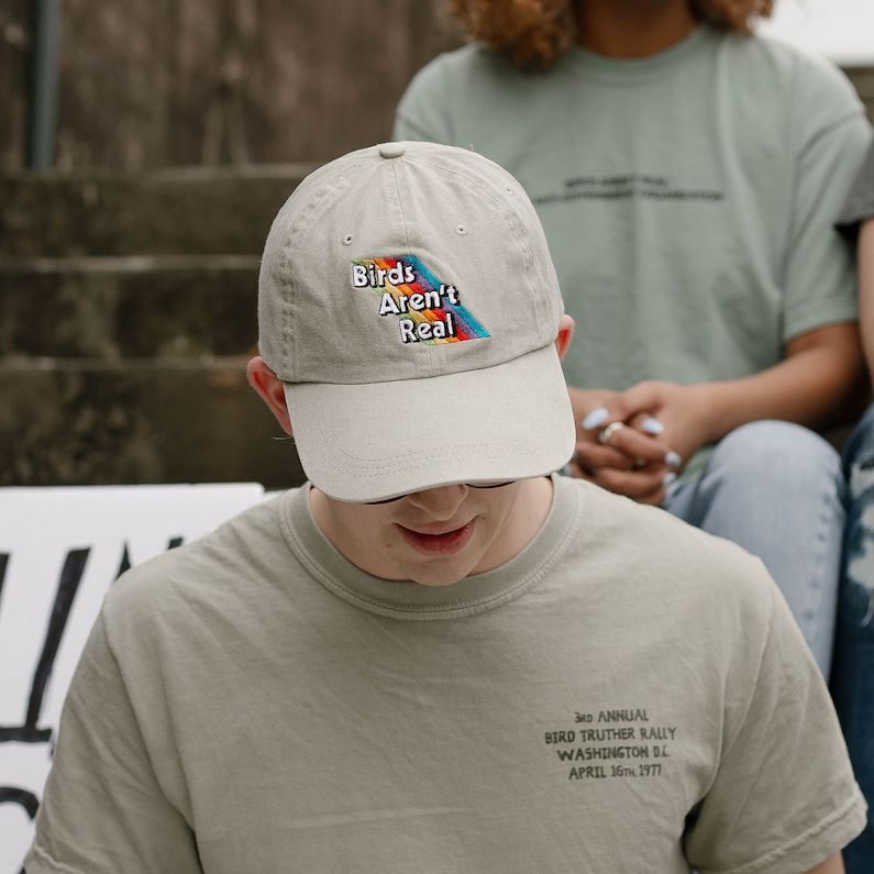 Rainbow Hat sold by Birds Aren’t Real product image thumbnail 4