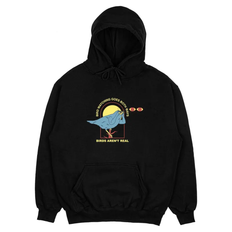 Birdwatching Hoodie (Dark) sold by Birds Aren’t Real