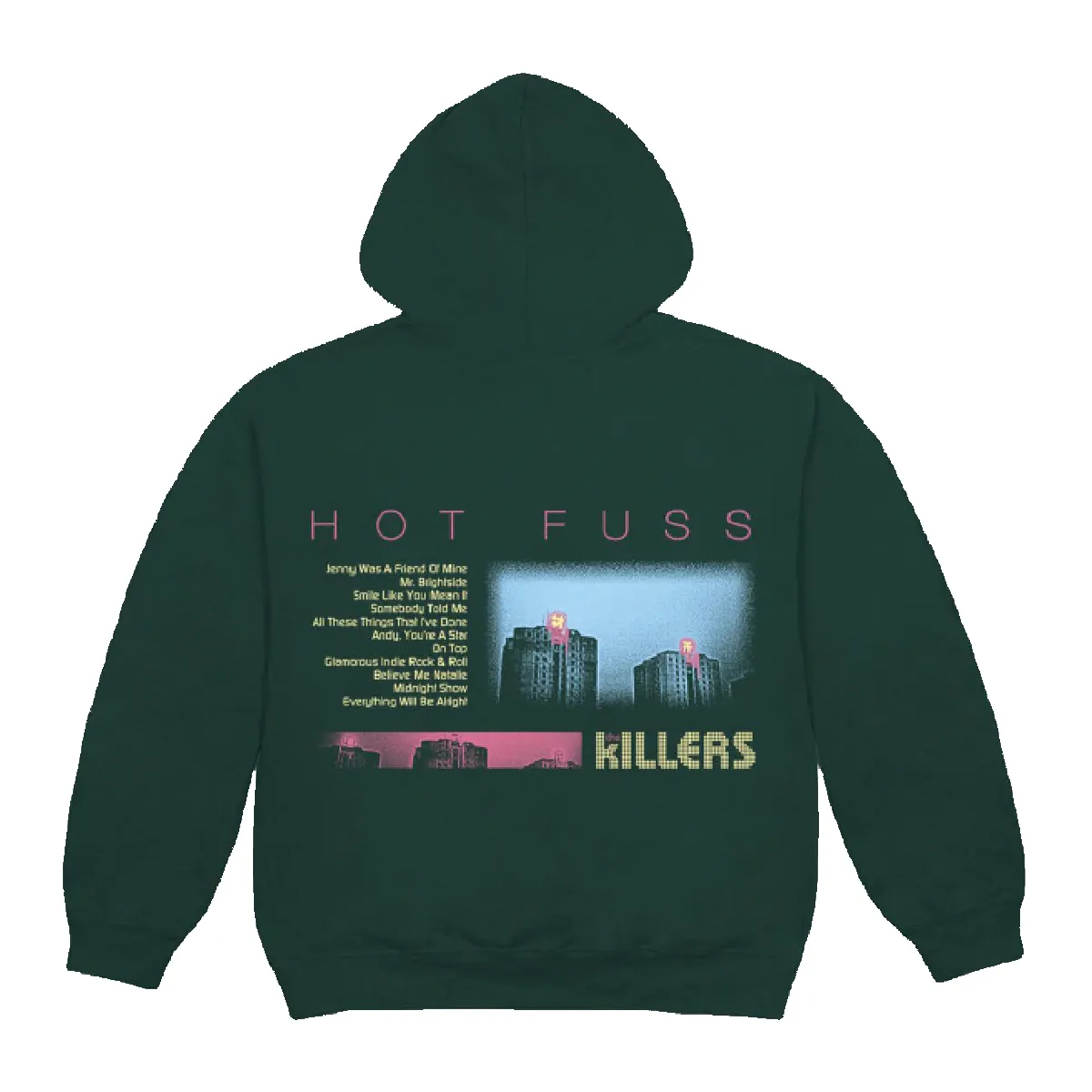 HOT FUSS TRACKLIST FOREST HOODIE sold by The Killers product image thumbnail 2