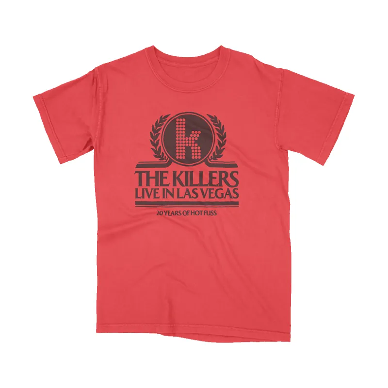 LIVE IN LAS VEGAS RED TEE sold by The Killers