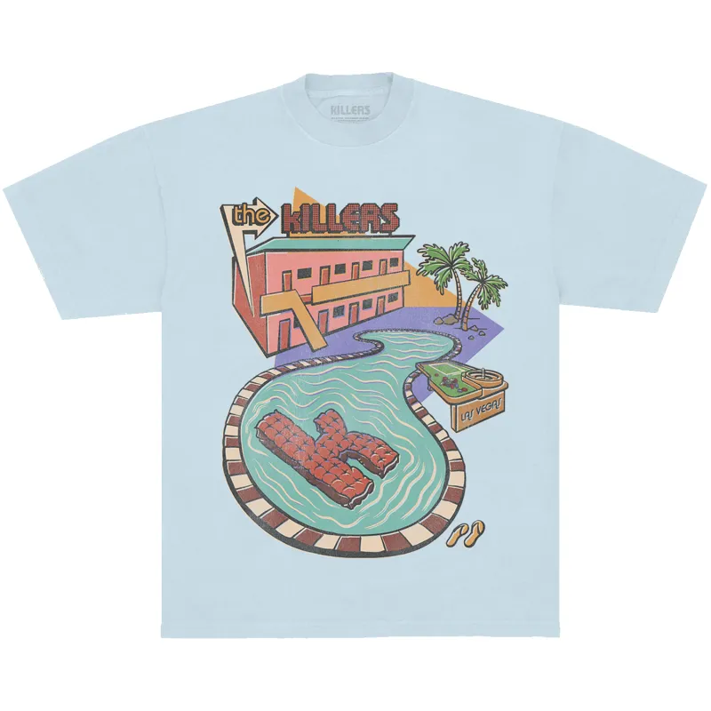 SUMMER POOL TEE - CHAMBRAY sold by The Killers