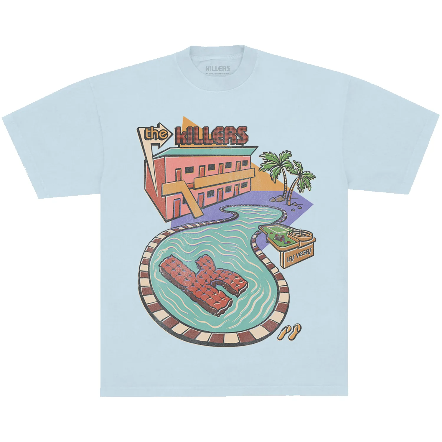 SUMMER POOL TEE - CHAMBRAY sold by The Killers