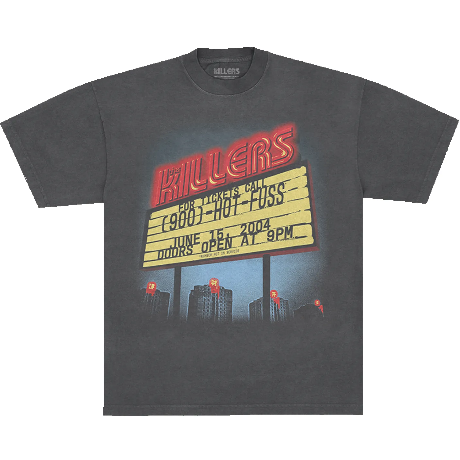 SUMMER MOTEL SIGN TEE - PEPPER sold by The Killers