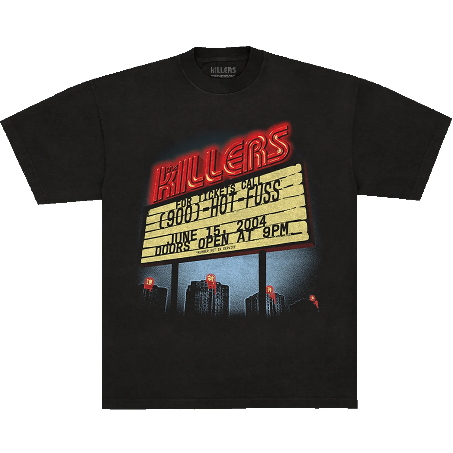 SUMMER MOTEL SIGN TEE - BLACK sold by The Killers