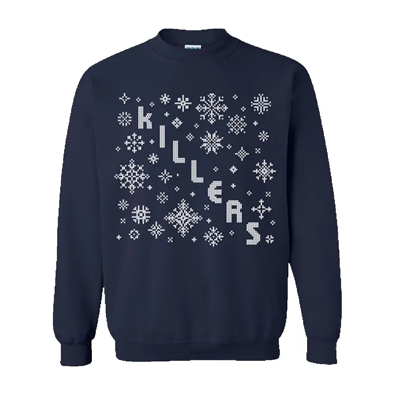 Holiday Snow Crewneck - Blue sold by The Killers