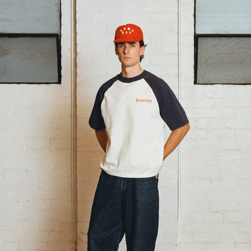 RAGLAN TEE | VINTAGE NAVY sold by Someday Fabrications product image thumbnail 3