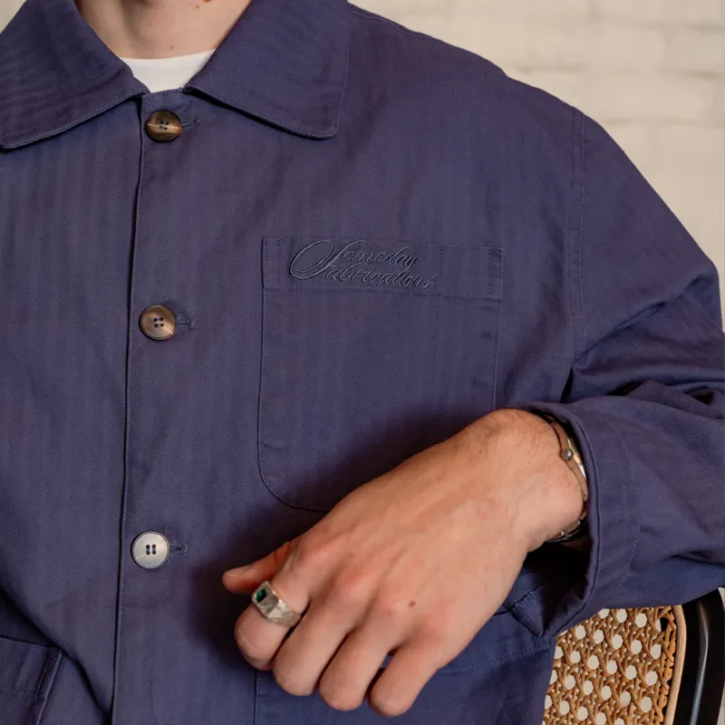 EVERYWEAR CHORE COAT | WASHED INDIGO sold by Someday Fabrications product image thumbnail 5