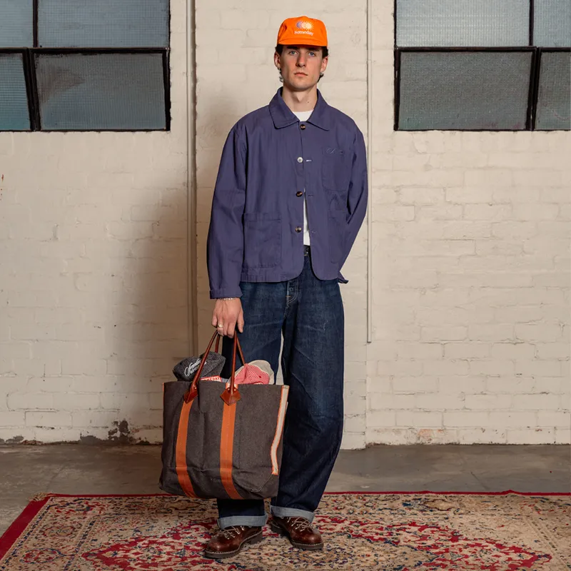 EVERYWEAR CHORE COAT | WASHED INDIGO sold by Someday Fabrications product image thumbnail 4