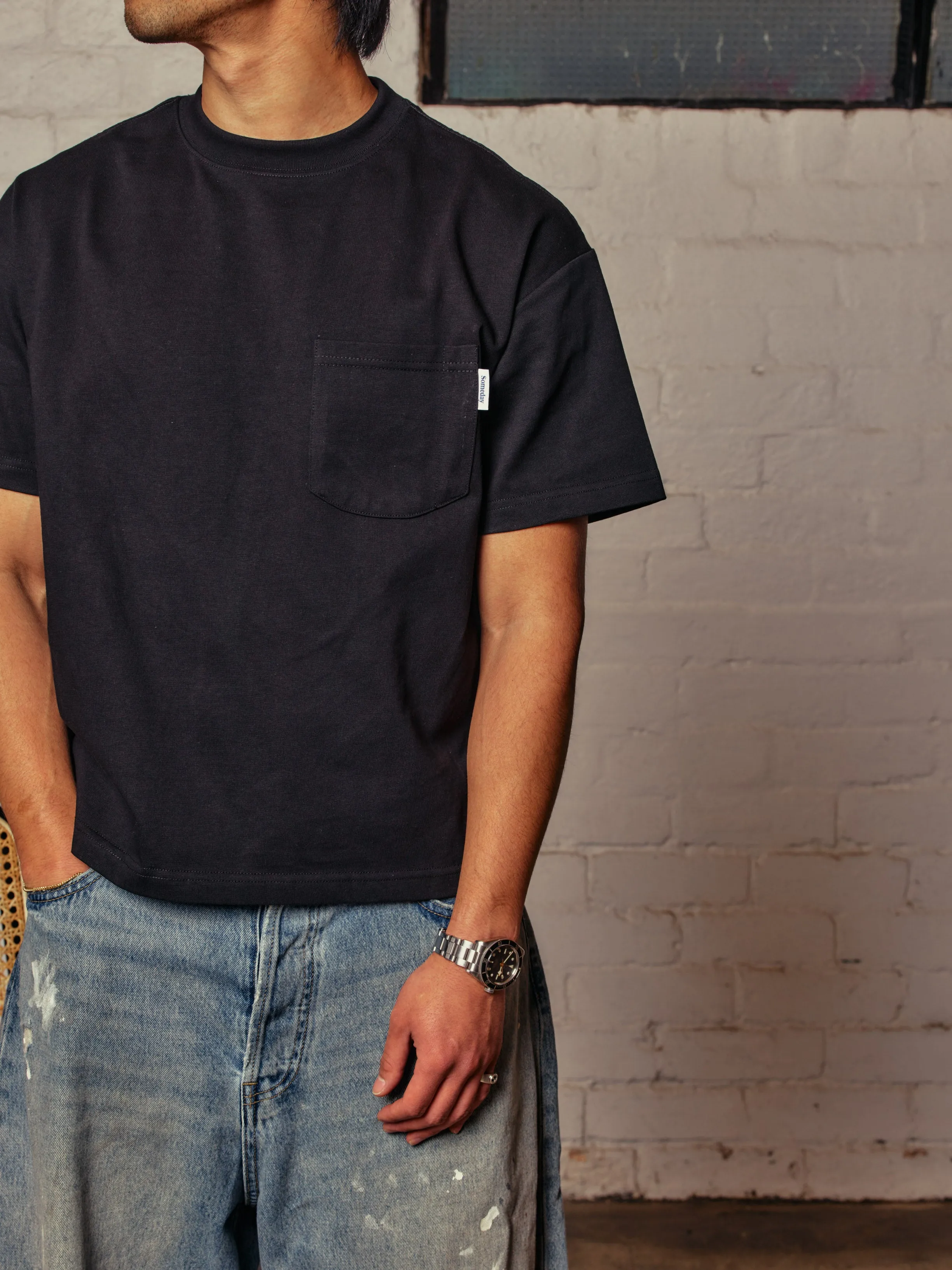 EVERYDAY POCKET TEE | BLACK sold by Someday Fabrications product image thumbnail 4