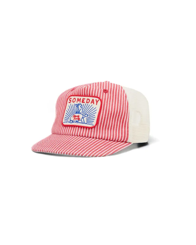 HICKORY TRUCKER CAP | RED made by Someday Fabrications