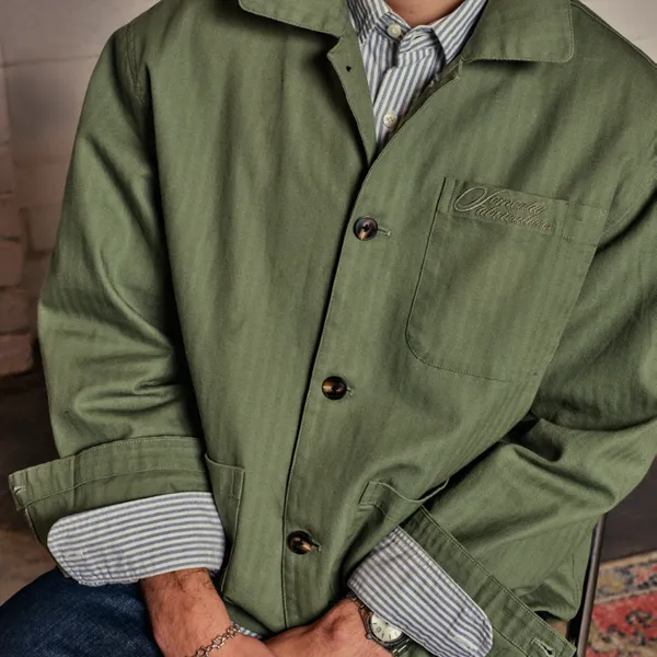EVERYWEAR CHORE COAT | OLIVE sold by Someday Fabrications product image thumbnail 5
