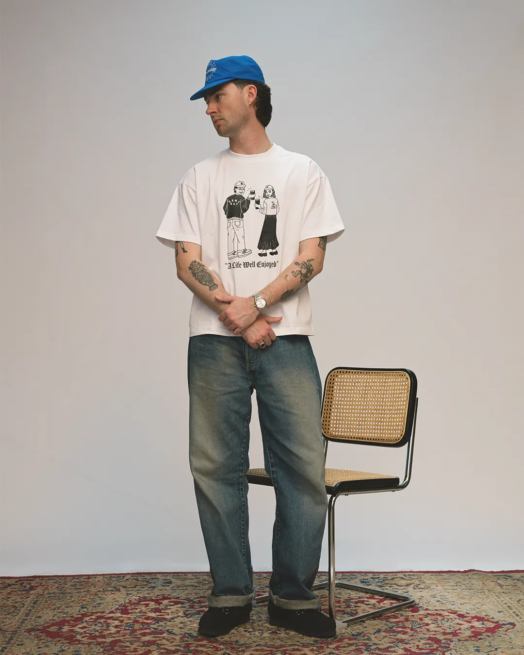 CHEERS TEE | WHITE sold by Someday Fabrications product image thumbnail 3