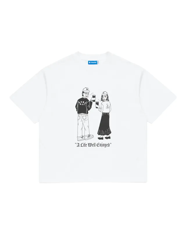 CHEERS TEE | WHITE made by Someday Fabrications