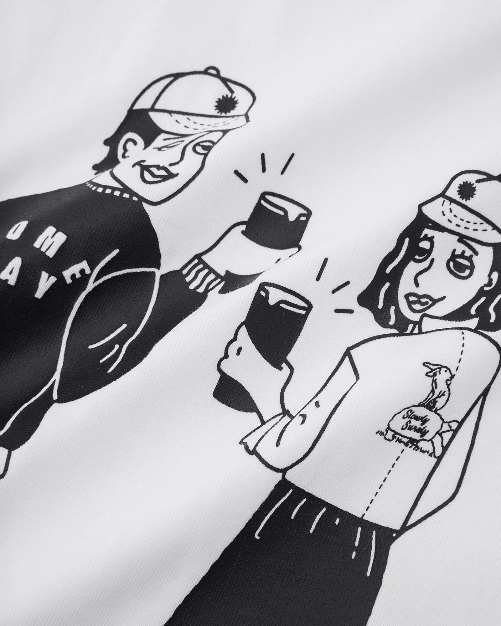 CHEERS TEE | WHITE sold by Someday Fabrications product image thumbnail 2