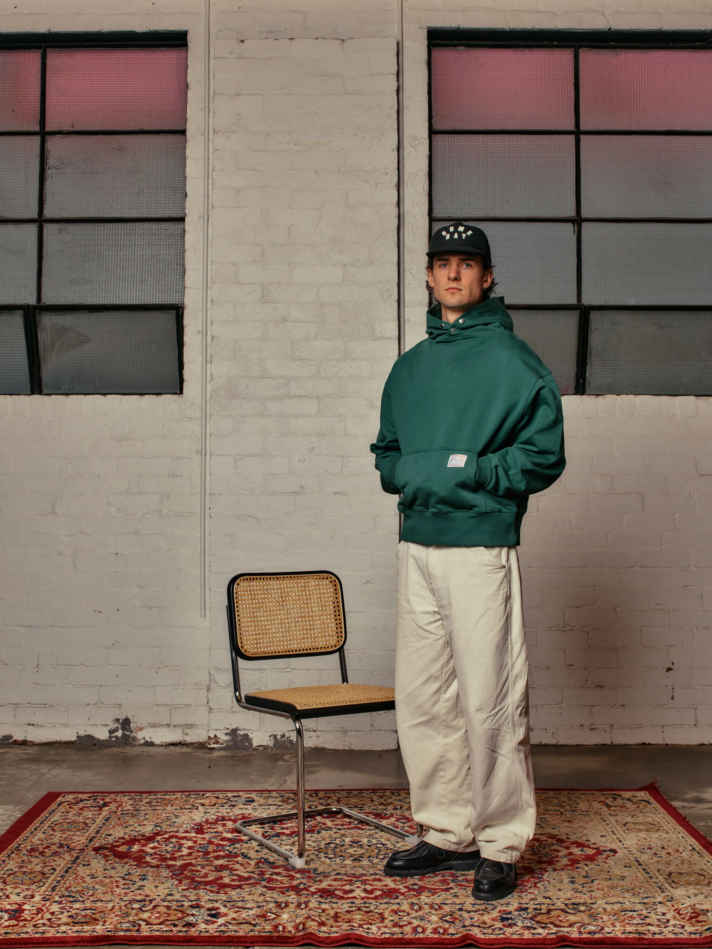 50's SNAP HOODIE | FOREST GREEN sold by Someday Fabrications product image thumbnail 4